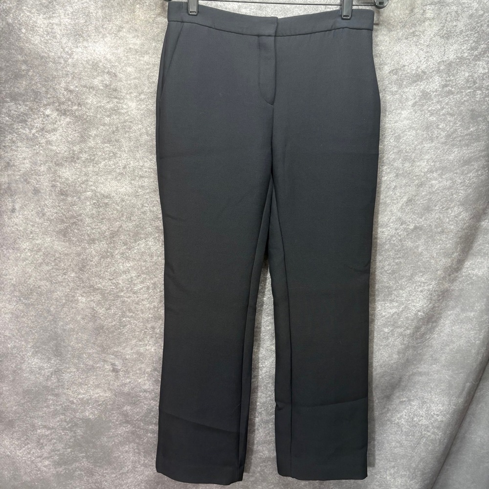 Christian Dior Black Wool Silk Blend Dress Pants Size 6 Quiet Luxury Made Italy
